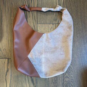 Two-tone Love Knot Slouchy Bag  - Sample Bag - Brand New